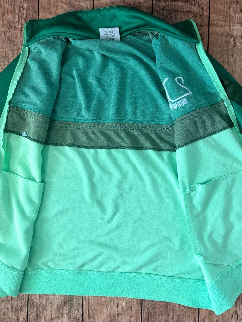 Men’s Size L SouthPole Y2K Full Zip Up Green Jacket Sweatshirt